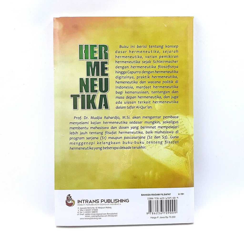 Hermeneutika Menggali Makna Filosofis Teks - Mudjia Rahardjo