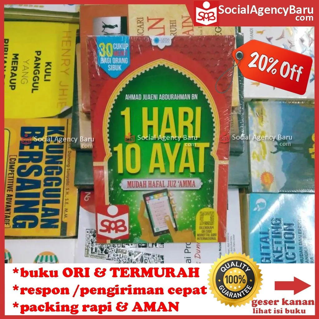 Buku 1 Hari 10 Ayat Mudah Hafal Juz Amma - Ahmad Juaeni Abdurahman