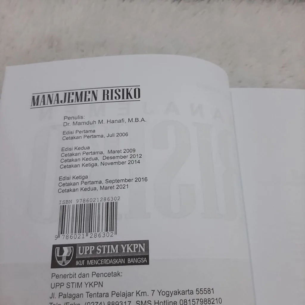 Manajemen Risiko Edisi 3 - Mamduh M Hanafi