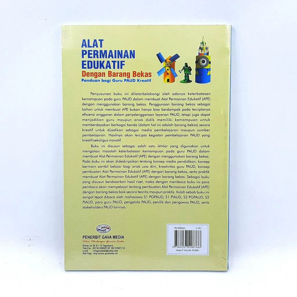 Alat Permainan Edukatif Dengan Barang Bekas - Novan Ardy Wiyani