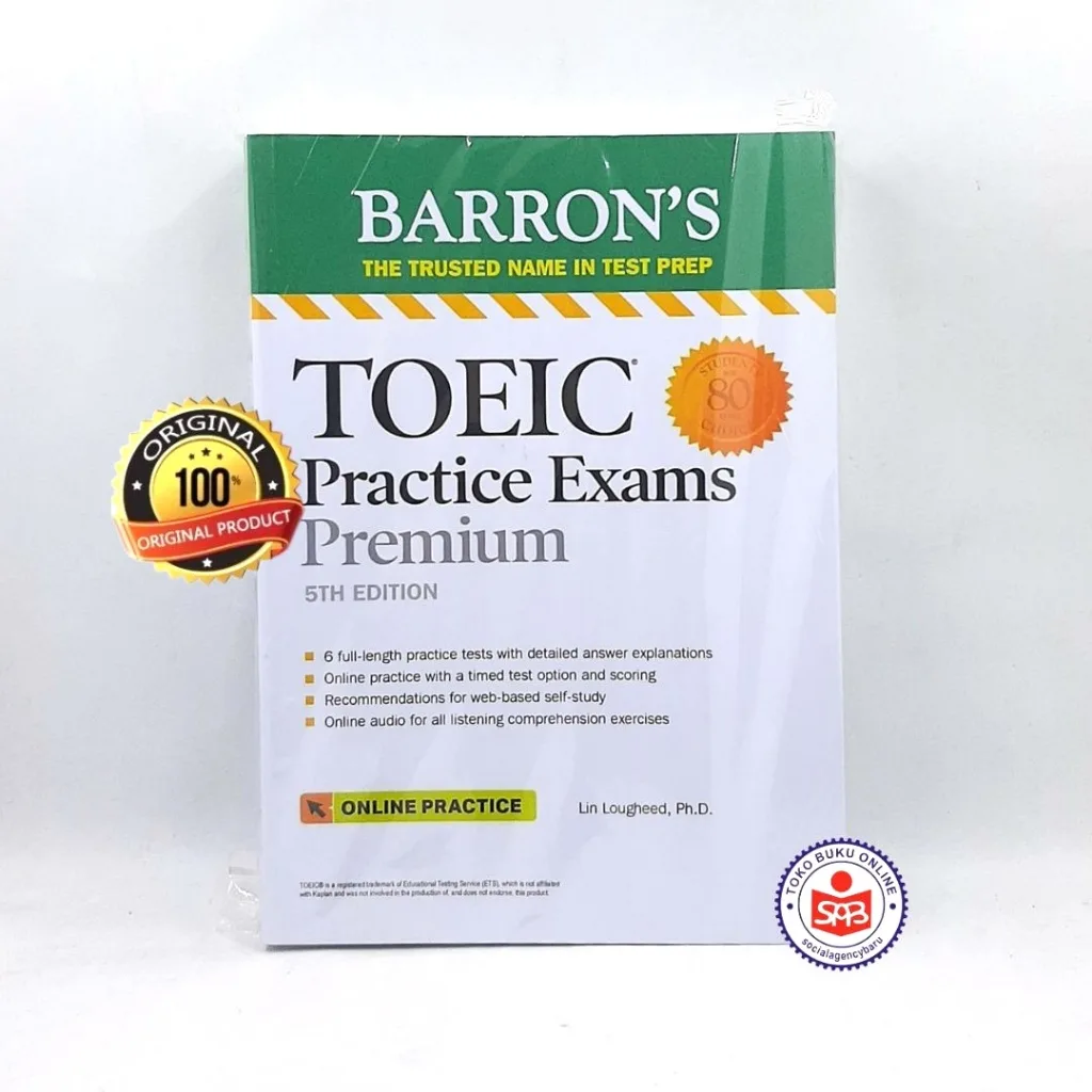 Barrons TOEIC Practice Exams Premium 5th Edition (Original)