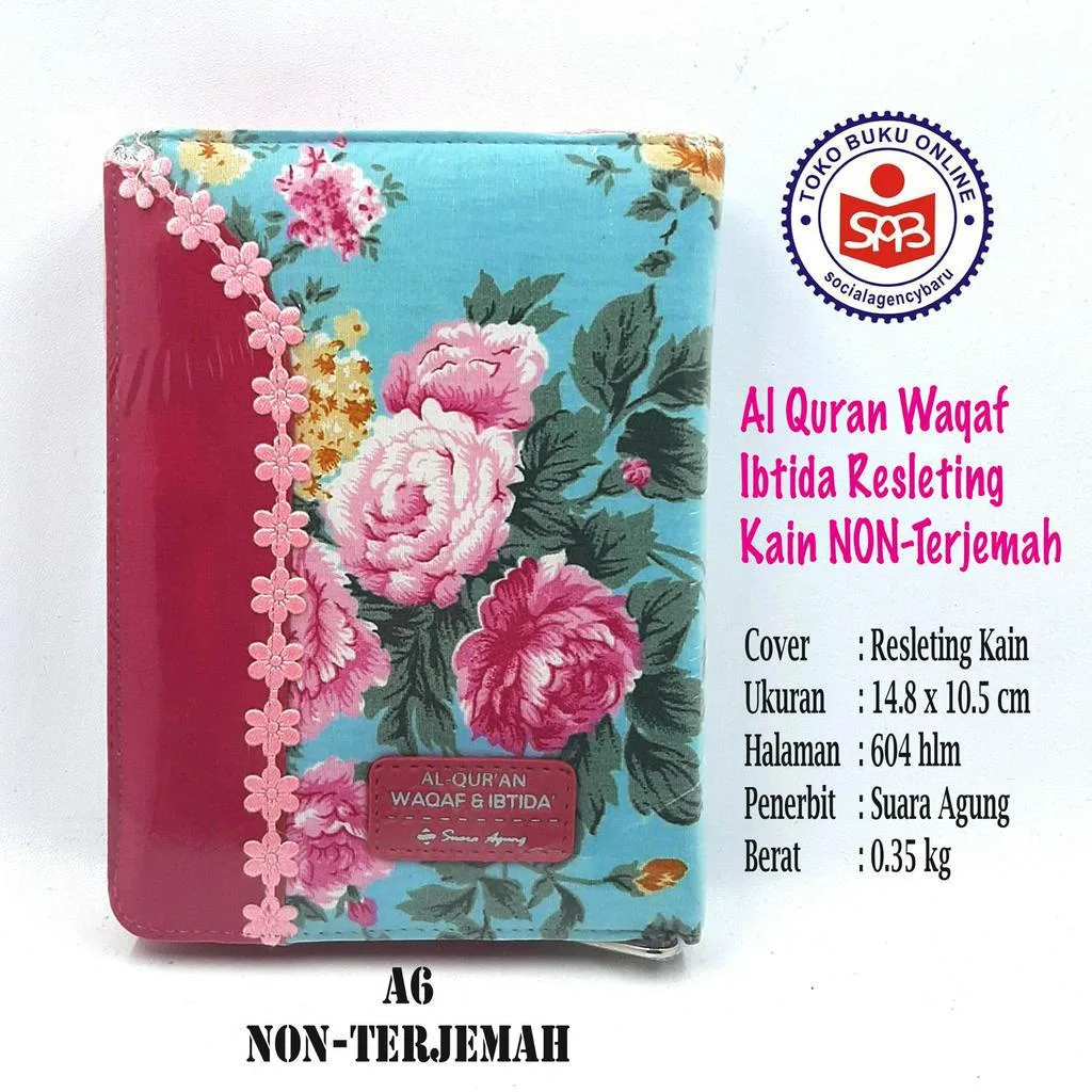 Al Quran Waqaf Ibtida Resleting Kain A6 - SUARA AGUNG