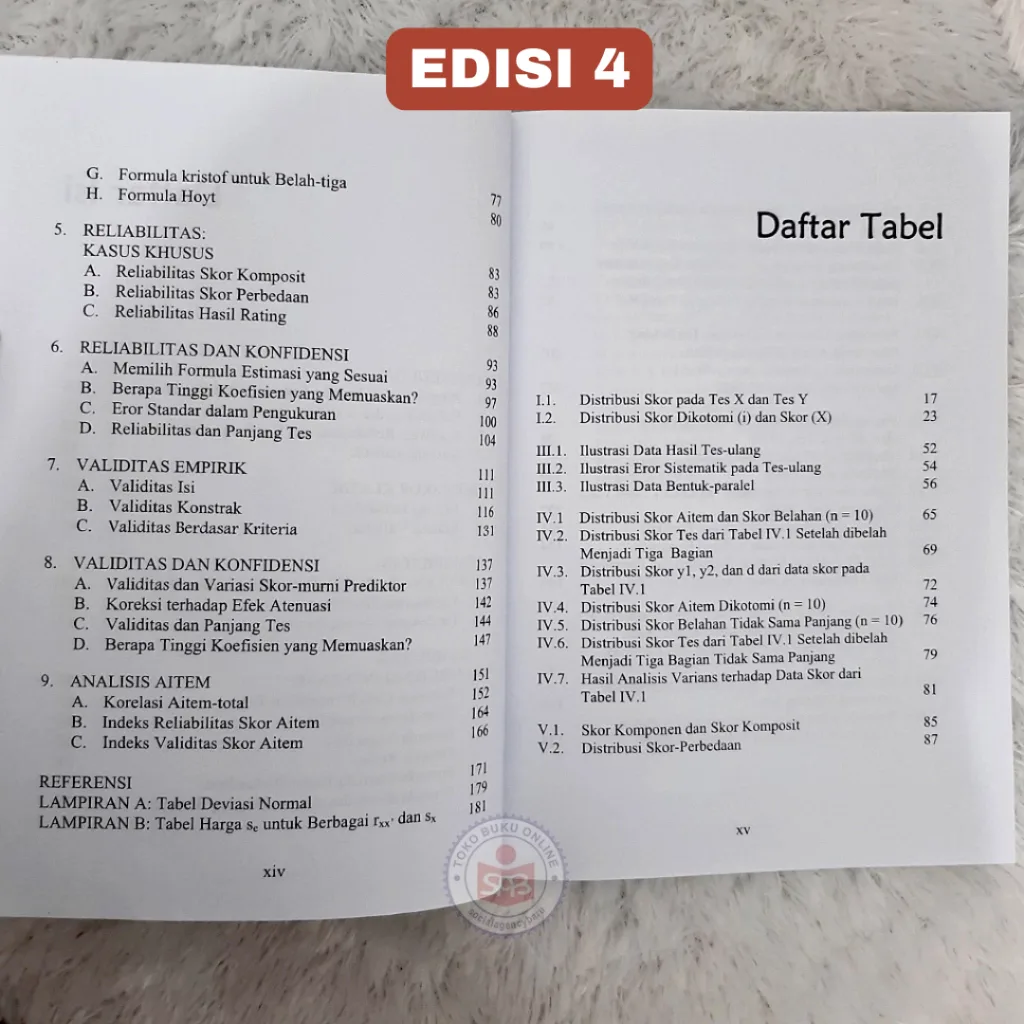 Reliabilitas dan Validitas - Saifuddin Azwar