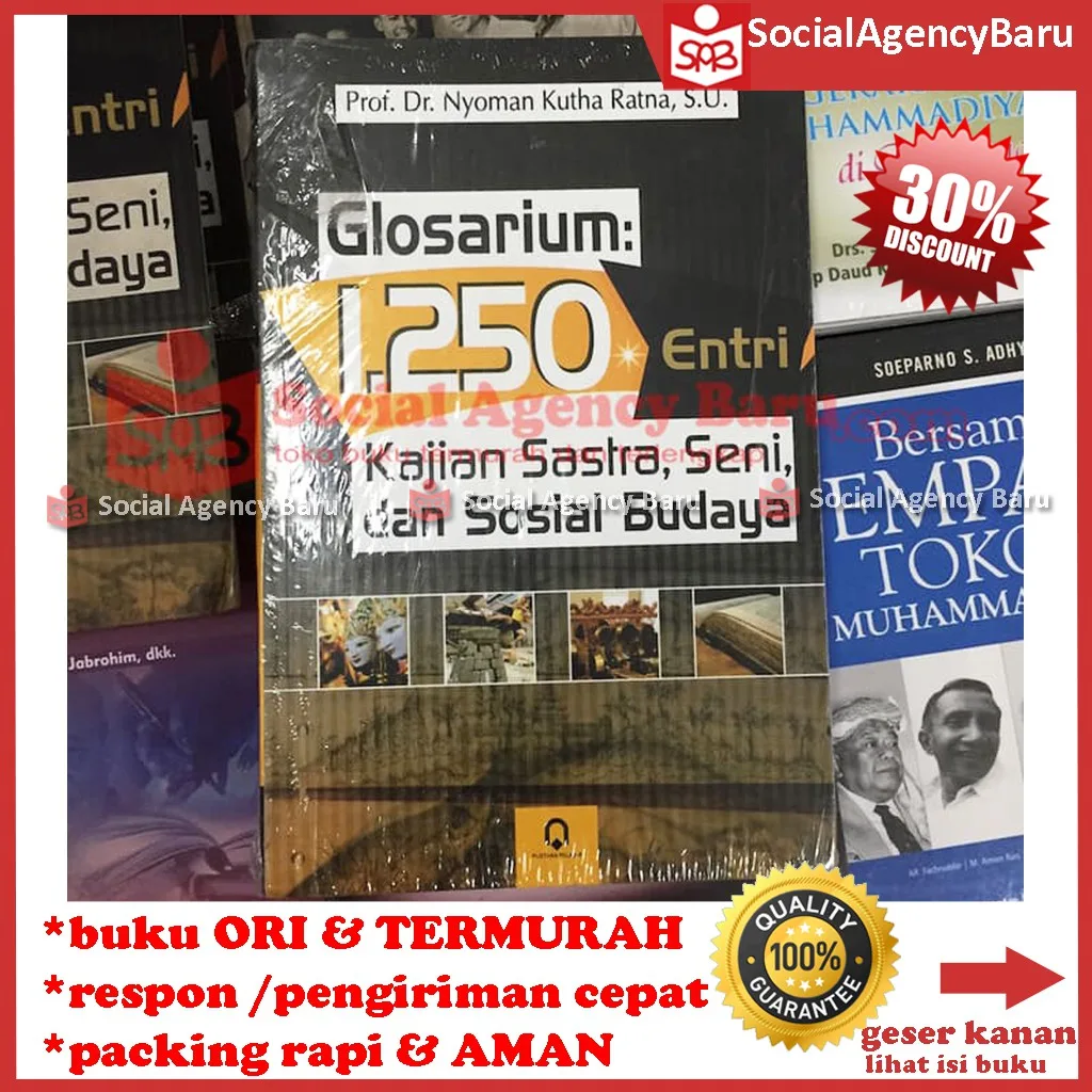 Glosarium 1.250 Entri Kajian Sastra Seni Dan Sosial Budaya - Nyoman Kutha Ratna