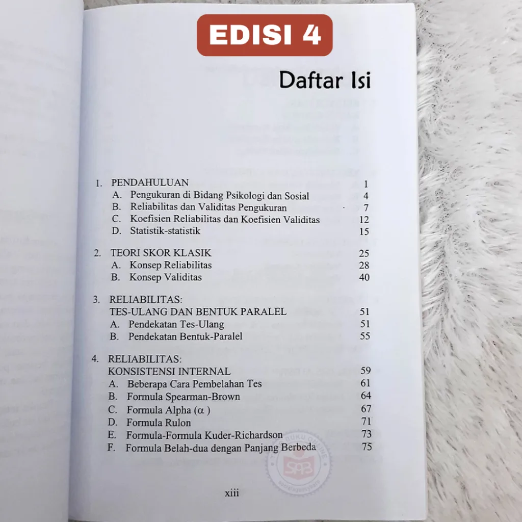 Reliabilitas dan Validitas - Saifuddin Azwar