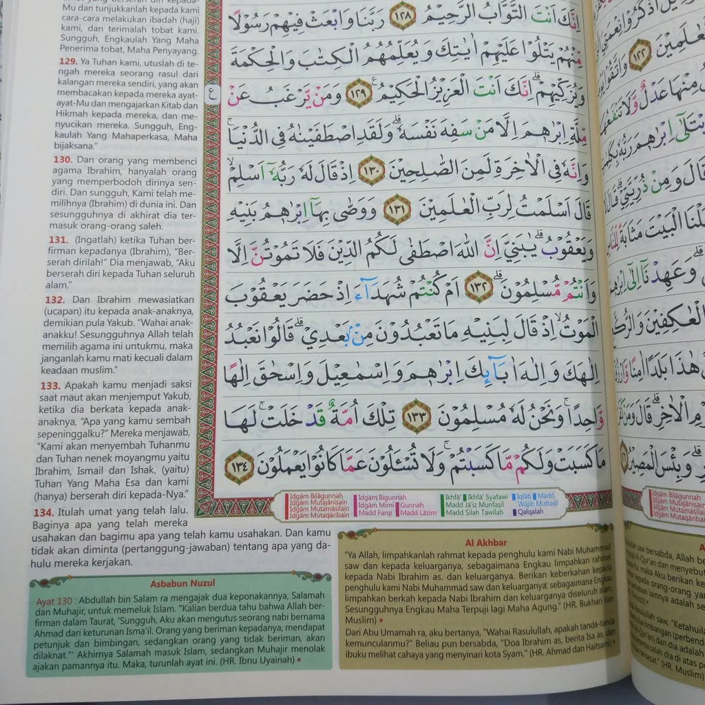 Al Quran Al Majid Terjemah dan Tajwid Warna Ukuran A4