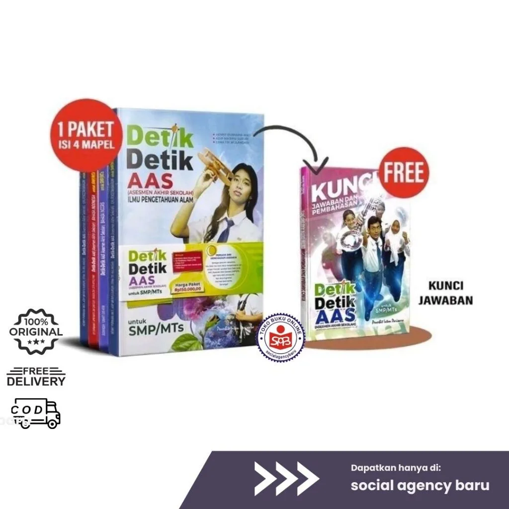 Paket Detik Detik AAS Asesmen Akhir Sekolah untuk SMP MTs