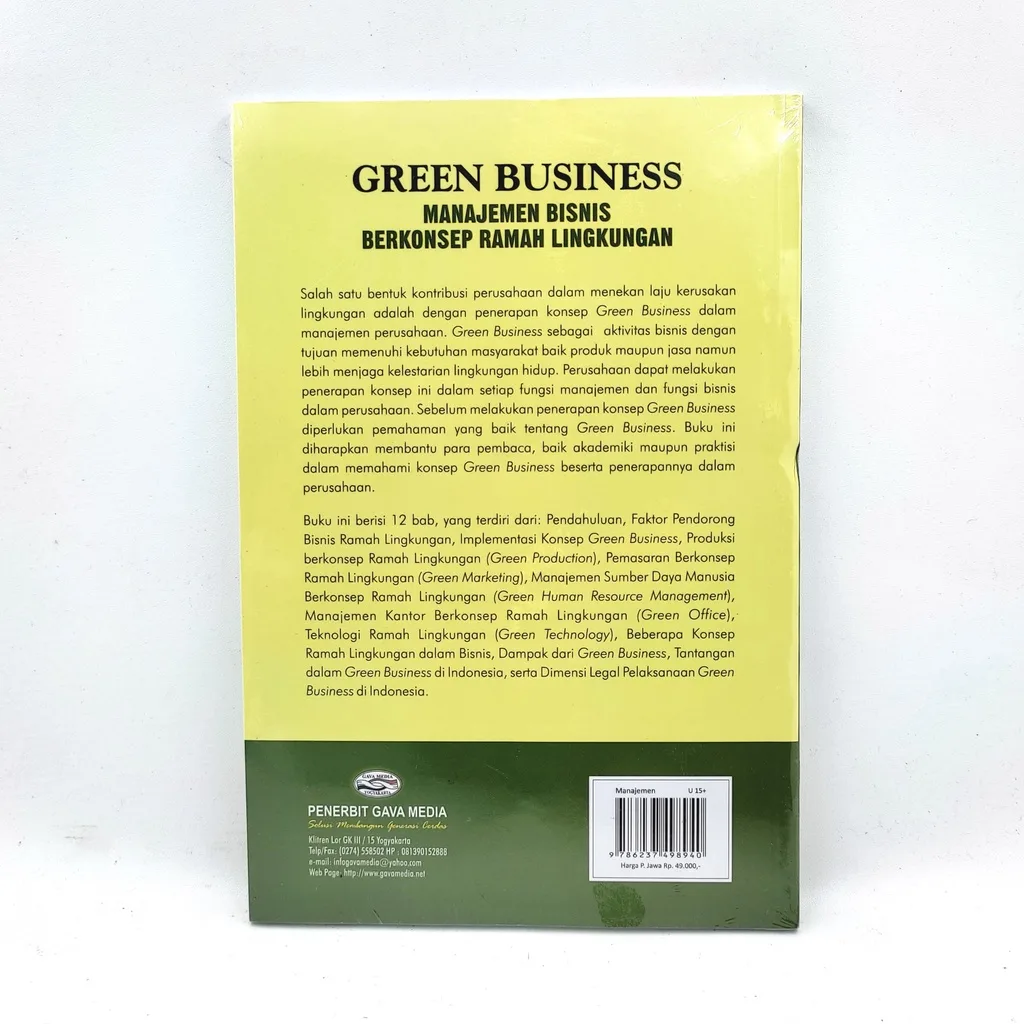 Green Business Manajemen Bisnis Berkonsep Ramah Lingkungan - Agus Sugiarto
