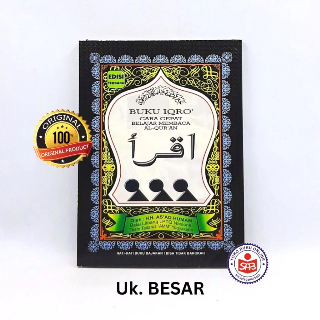 IQRO Bendel Besar Hitam (A5 14.8x21 cm)