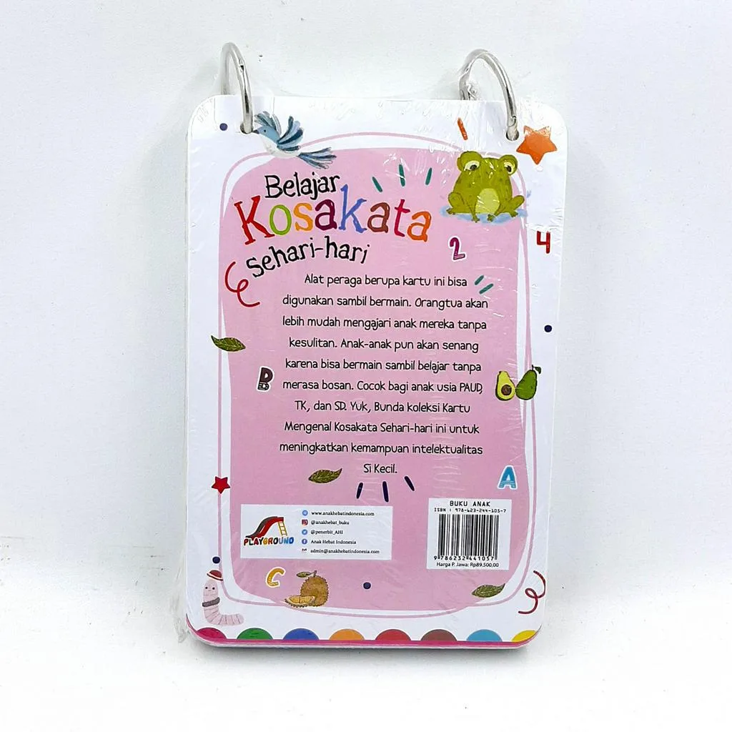 Flashcard Flash Card Anak Belajar Kosakata dan Alif Ba Ta