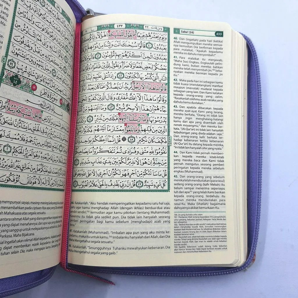 Al Quran Waqaf Ibtida Resleting Kain A6 - SUARA AGUNG