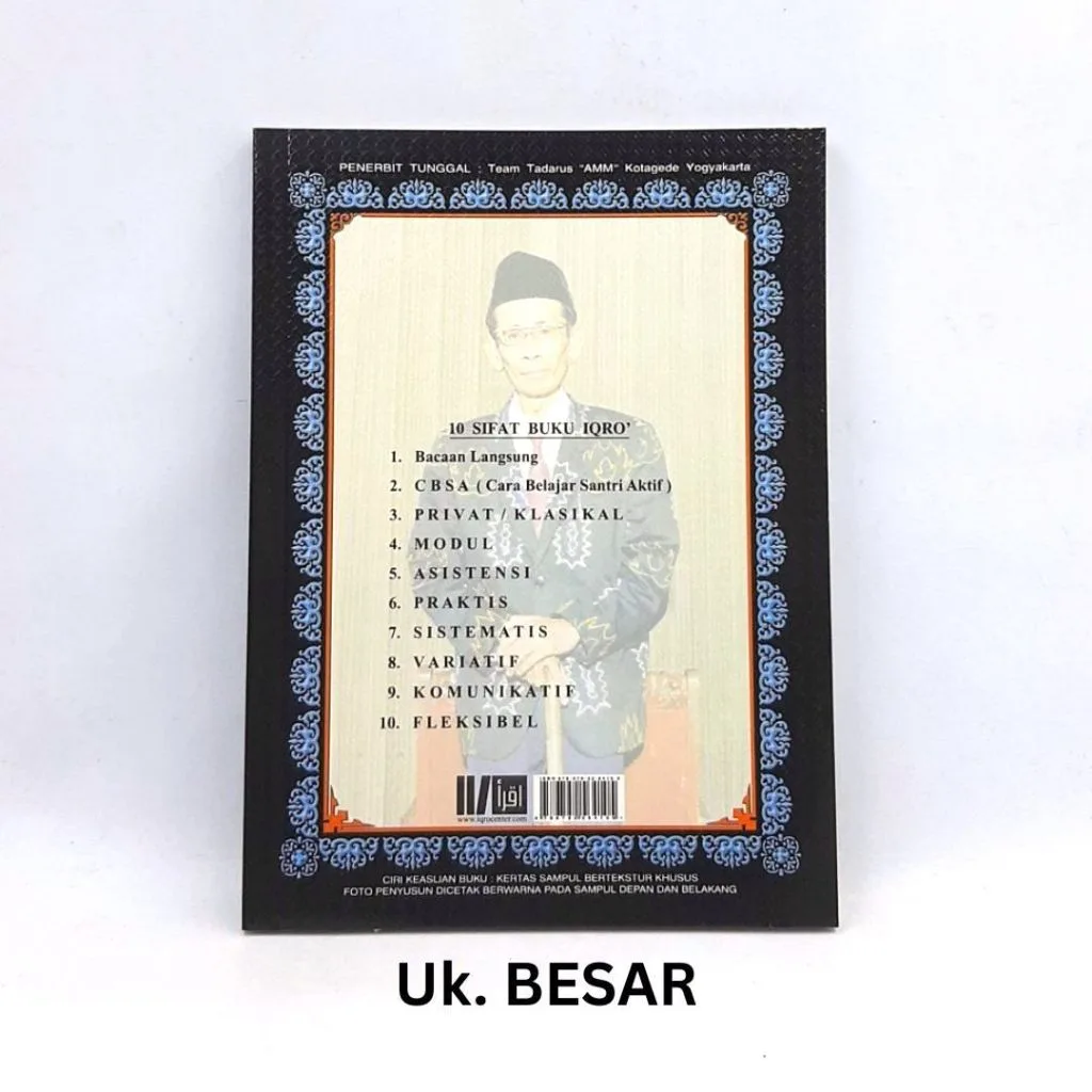 IQRO Bendel Besar Hitam (A5 14.8x21 cm)