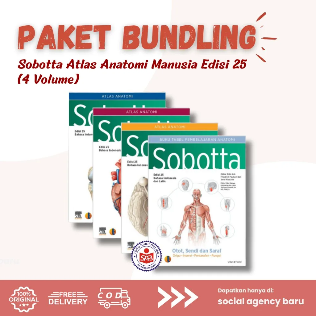 Paket Sobotta Atlas Anatomi Manusia Edisi 25 (4 Volume) - Paulsen & Waschke