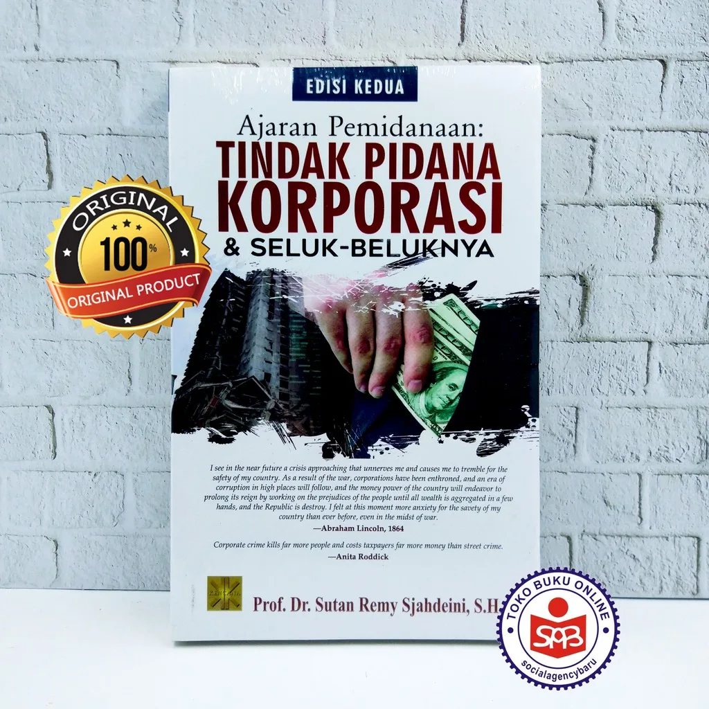 Ajaran Pemidanaan Tindak Pidana Korporasi - Sutan Remy Sjahdeini