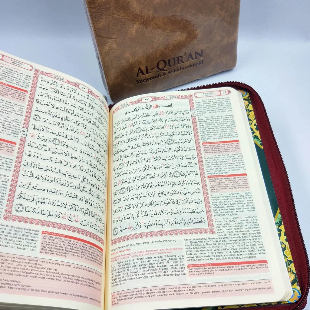 Al Quran Al Hanan Terjemah Resleting (A5 - 16x22 cm)