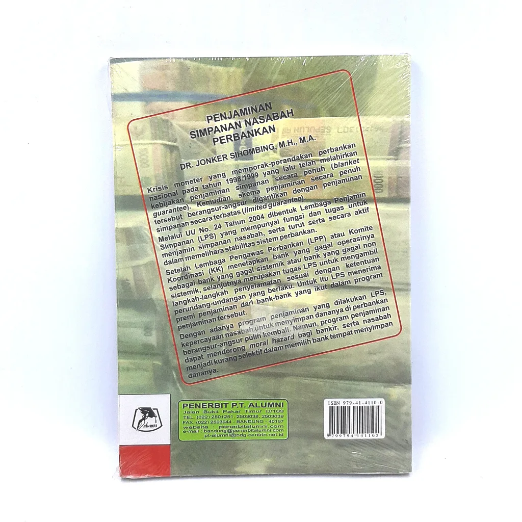 Buku Penjaminan Simpanan Nasabah Perbankan - Jonker Sihombing