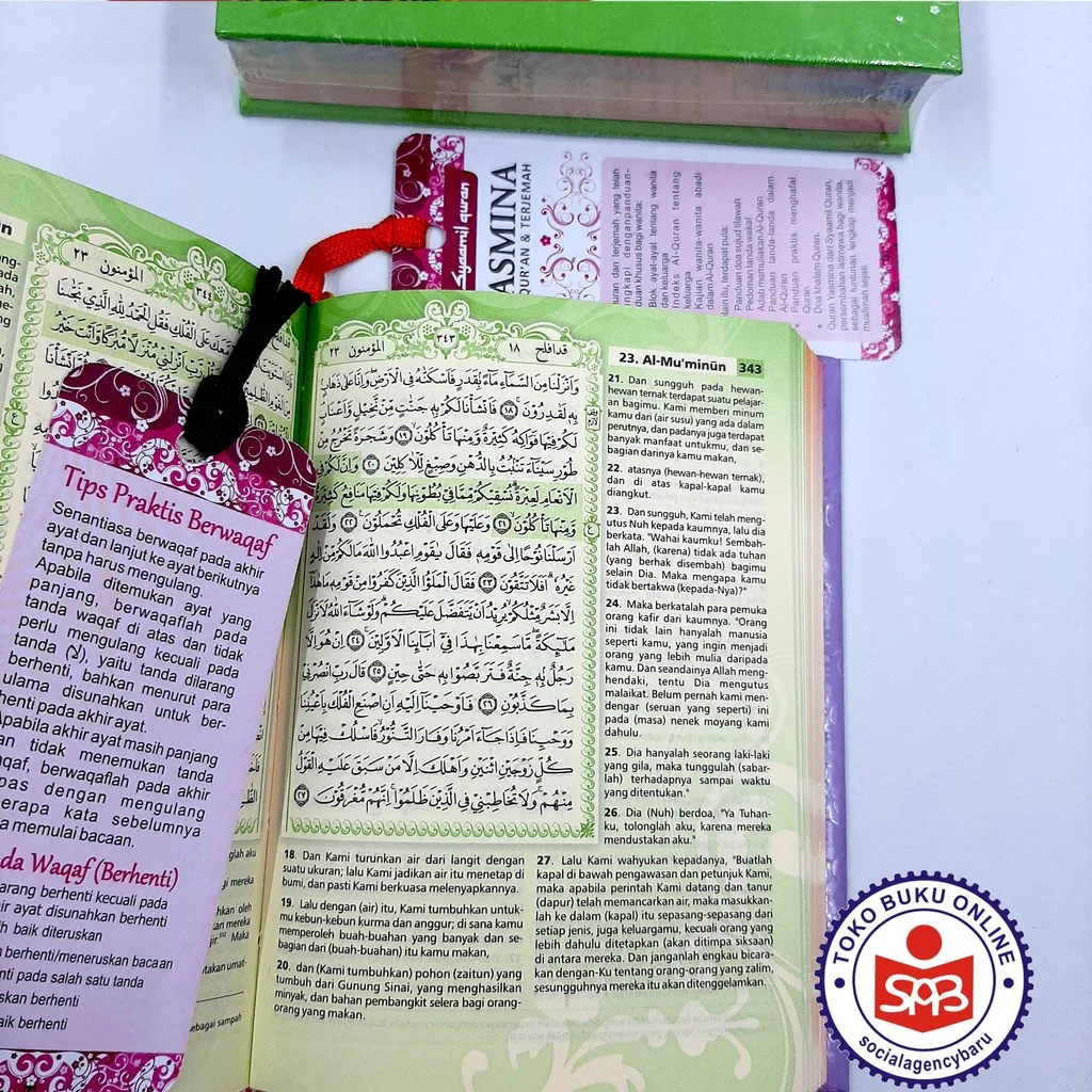 Al-Quran Rainbow Yasmina (A6 10.5x15 cm) - Syaamil Quran