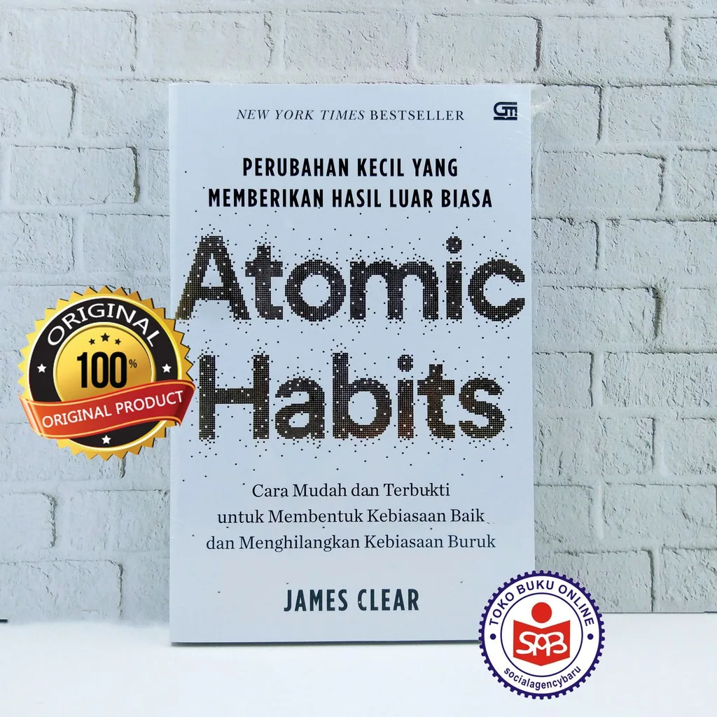 Atomic Habits - James Clear, Sampul Emas Hardcover