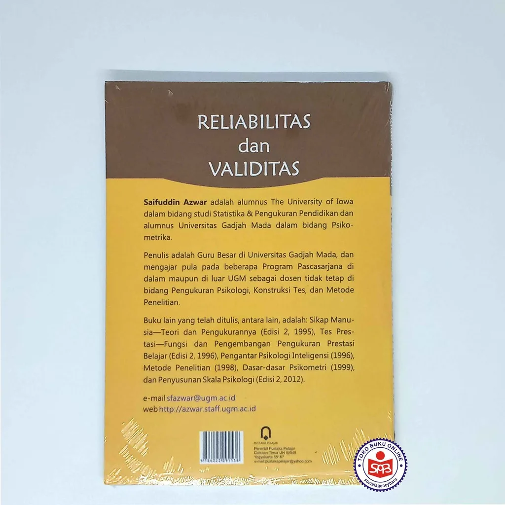 Reliabilitas dan Validitas - Saifuddin Azwar