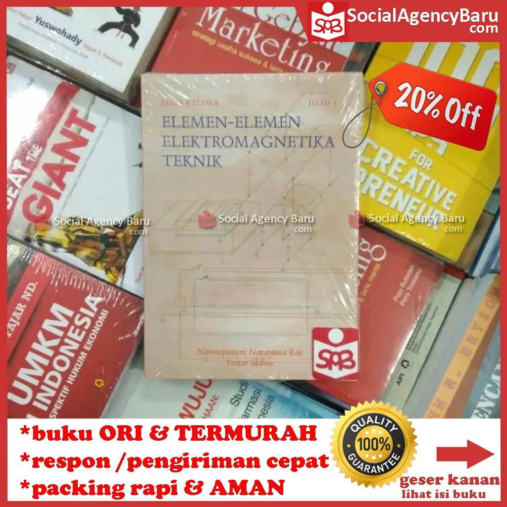 Elemen-elemen Elektromagnetika Teknik Jilid 1 Edisi 5 - Nannapaneni N.
