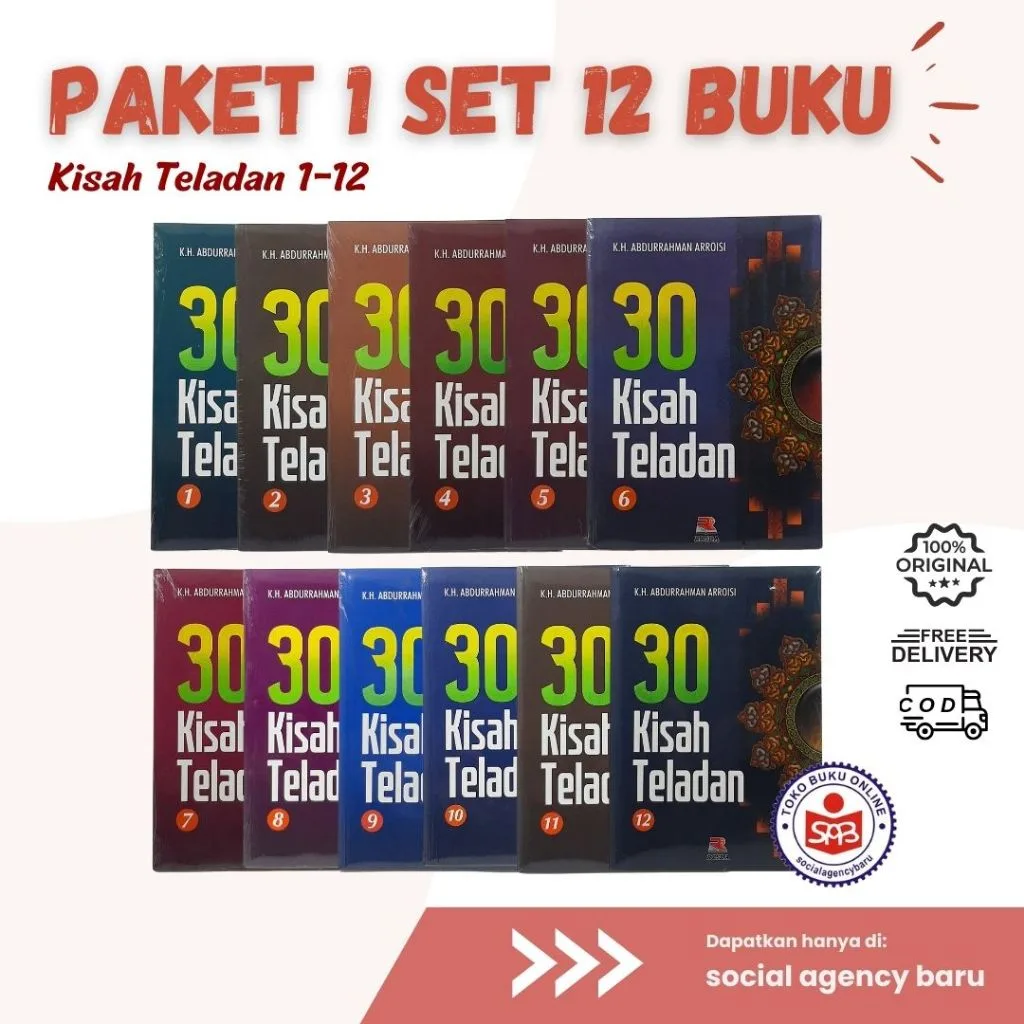 30 Kisah Teladan 1 Set 12 Buku - Abdurrahman Arrosi