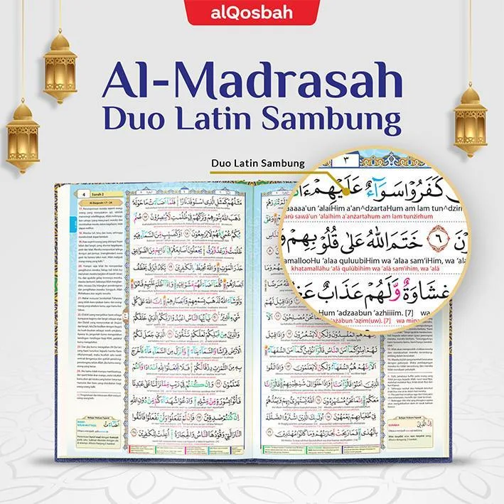 Al Quran Al Madrasah Duo Latin Sambung A5 - AL QOSBAH